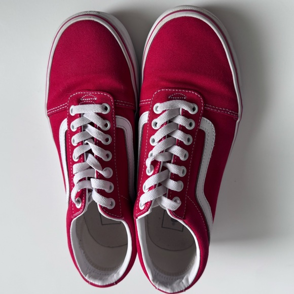 VANS Ward Skate Shoes in red. Size: M8/W9.5 - Picture 8 of 12